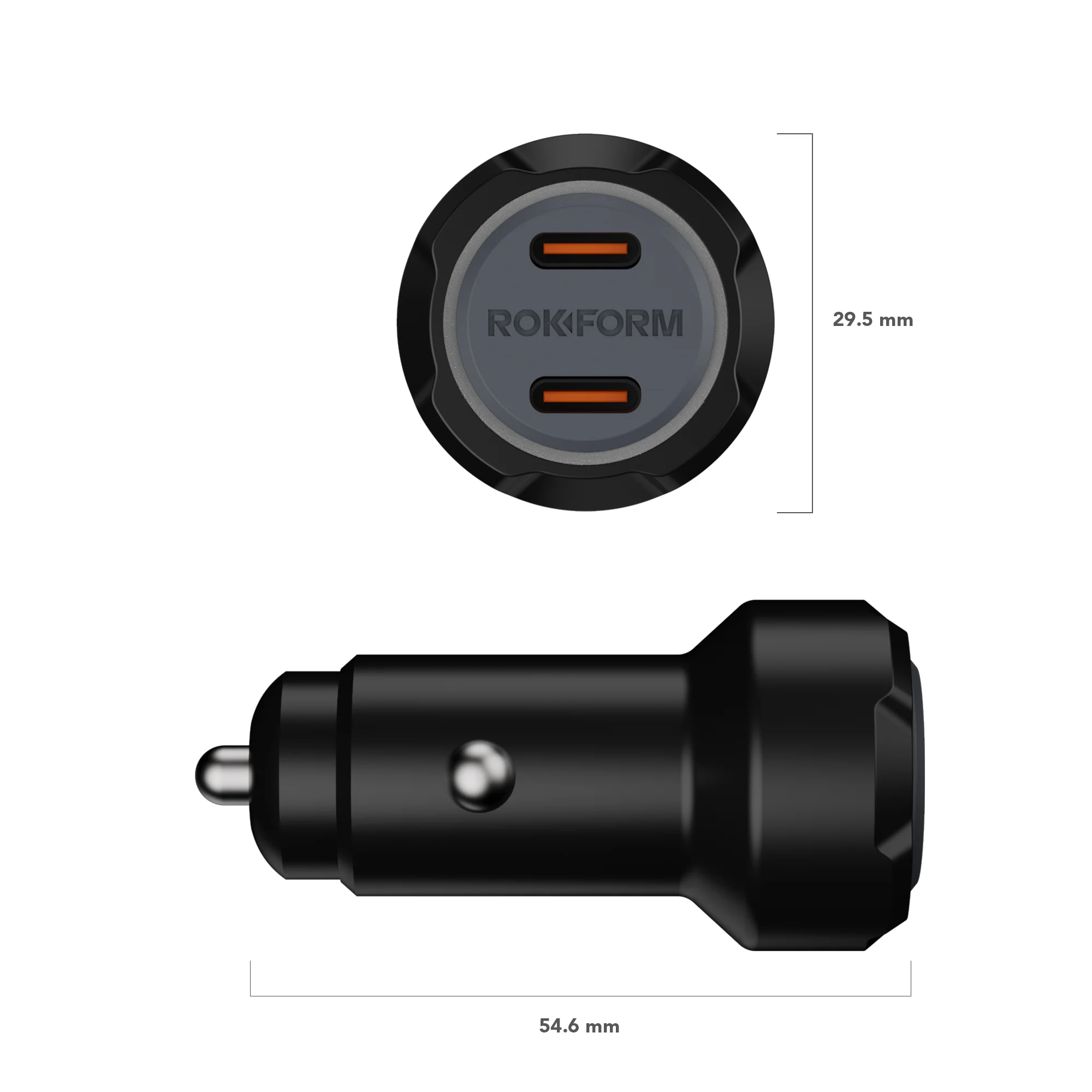 30W Dual USB-C 12V Car Charger - Image 3