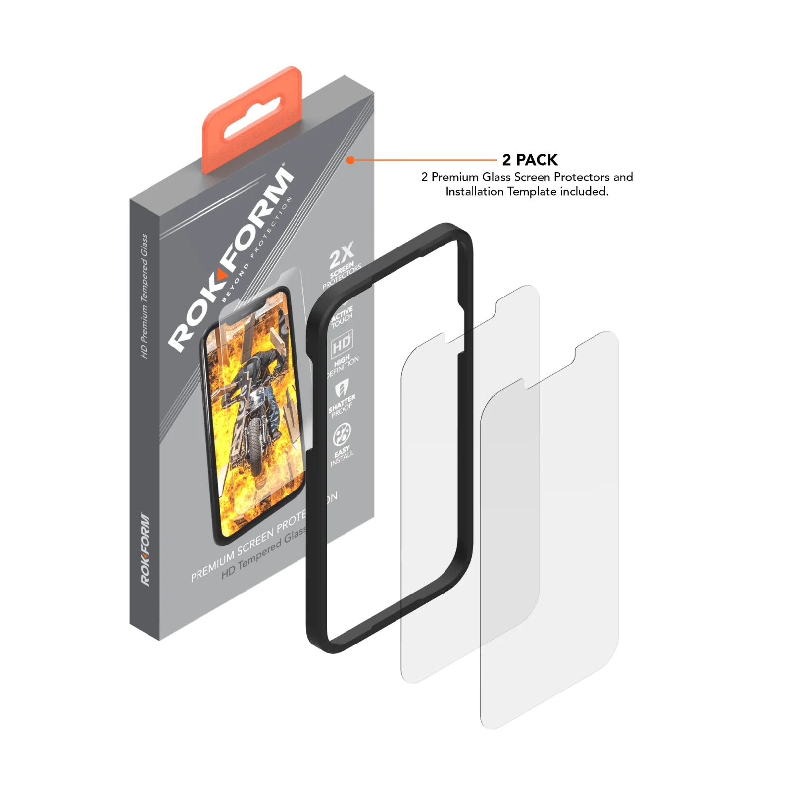 iPhone 13/13 Pro Tempered Glass Screen Protector (2 Pack) - Image 4