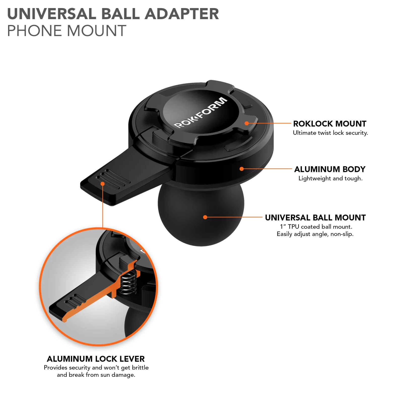 Universal Ball Mount Phone Holder Adapter - Image 4
