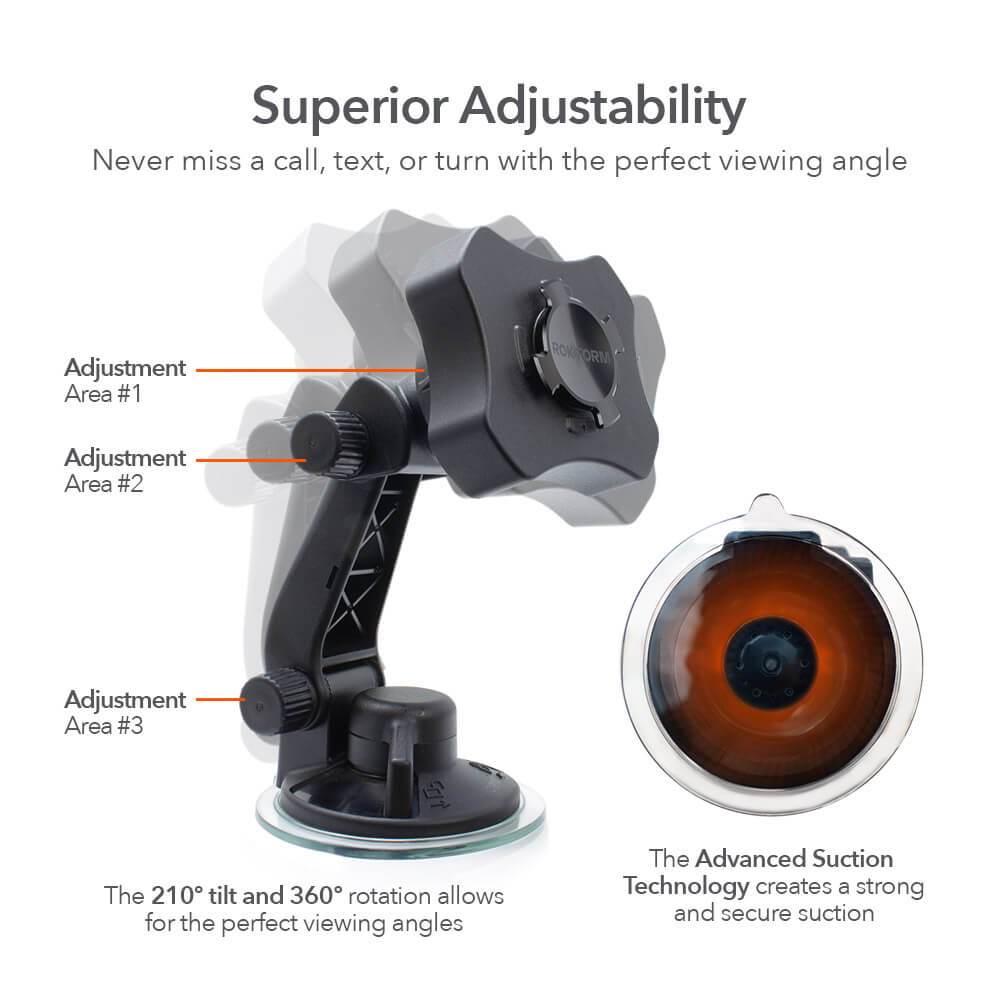 RokLock® Windshield Suction Mount - Image 3